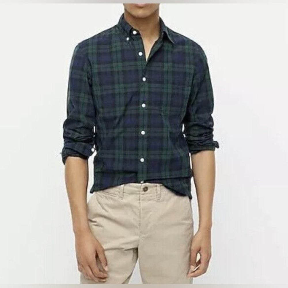 J.Crew men’s plaid button down shirt, size small